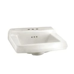 American Standard Comrade 20" Wall Mounted Porcelain Bathroom Sink
