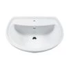 American Standard Cadet Pedestal Vitreous China Bathroom Sink with Pre-Drilled Single Faucet Hole - Pedestal Base Sold Separately