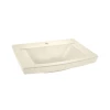 American Standard Townsend 24" Rectangular Fireclay Console & Drop In Bathroom Sink with Single Faucet Hole and Overflow