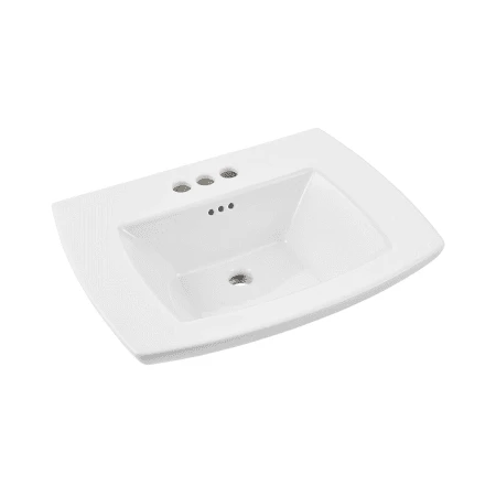 American Standard Edgemere 25" Fireclay Pedestal Bathroom Sink with 3 Faucet Holes at 4" Centers and Overflow - Less Pedestal - Image 5