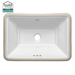 American Standard Estate 19-3/4" Undermount Fireclay Bathroom Sink with Overflow