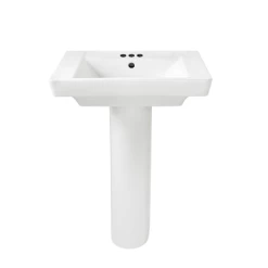 American Standard 4" Centers, 3 Faucet Hole Pedestal Sink from the Boulevard Series