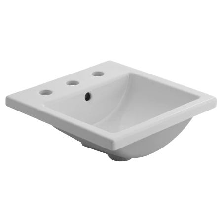 American Standard Studio Carre 16-3/8" Drop In Porcelain Bathroom Sink For Single Hole Faucets - Image 3