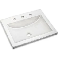 American Standard 21" Drop-in Bathroom Sink with 3 Hole with Overflow