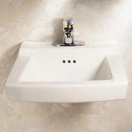 American Standard Comrade 20" Wall Mounted Porcelain Bathroom Sink - Image 2