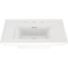 American Standard Town Square S 30" Rectangular Fireclay Pedestal Bathroom Sink with Overflow and 3 Faucets Holes at 8" Centers - Sink Only