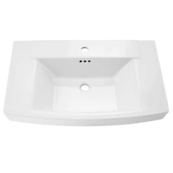 American Standard Townsend 30" Fireclay Pedestal Bathroom Sink with Single Faucet Hole and Overflow - Less Pedestal