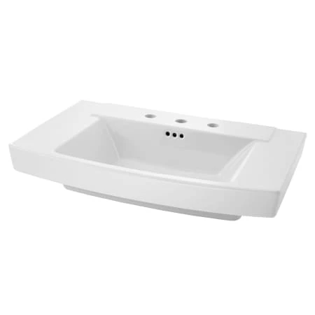 American Standard Townsend 30" Fireclay Pedestal Bathroom Sink with 3 Faucet Holes at 8" Centers and Overflow - Less Pedestal