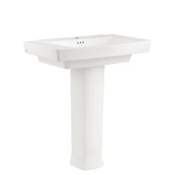 American Standard Townsend 30" Fireclay Pedestal Bathroom Sink with Single Faucet Hole and Overflow - Includes Right Height® Pedestal