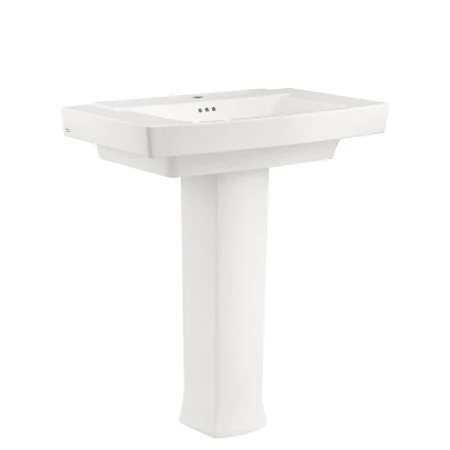 American Standard Townsend 30" Fireclay Pedestal Bathroom Sink with Single Faucet Hole and Overflow - Includes Right Height® Pedestal