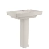 American Standard Townsend 30" Fireclay Pedestal Bathroom Sink with 3 Faucet Holes at 4" Centers and Overflow - Includes Right Height® Pedestal