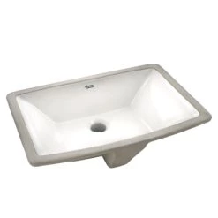 American Standard Townsend 19-1/2" Vitreous China Undermount Bathroom Sink with Overflow