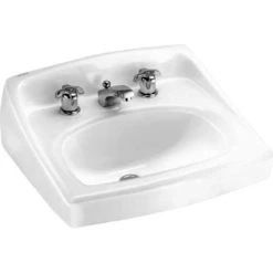 American Standard Lucerne 20-1/2" Wall Mounted Porcelain Bathroom Sink