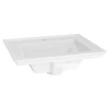American Standard Town Square S 24" Rectangular Fireclay Drop In Bathroom Sink with Overflow and Single Faucet Hole