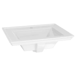 American Standard Town Square S 24" Rectangular Fireclay Drop In Bathroom Sink with Overflow and Single Faucet Hole