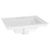 American Standard Town Square S 24" Rectangular Fireclay Drop In Bathroom Sink with Overflow and 3 Faucet Holes at 4" Centers