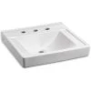 American Standard Decorum 20" Wall Mounted Bathroom Sink with EverClean Surface - Less Overflow