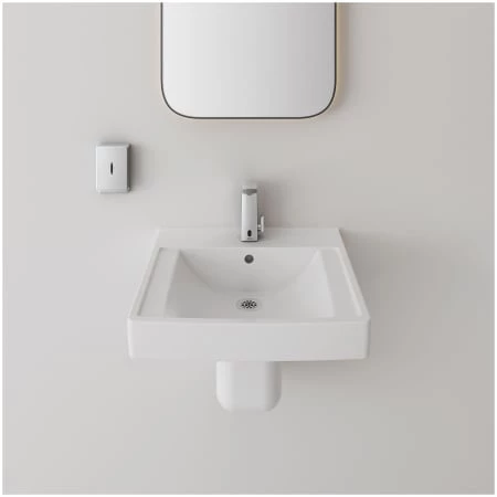 American Standard Decorum 21" Wall Mounted Bathroom Sink with Overflow, Single Faucet Hole, and EverClean Glaze - Image 4