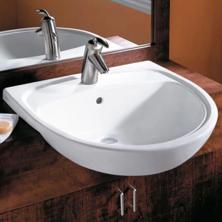 American Standard Mezzo 22" Drop In Fireclay Bathroom Sink - Image 2