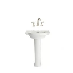 American Standard Estate Bathroom Package with 24" Pedestal Sink and Widespread Bathroom Faucet