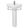 American Standard Ravenna 24-1/2" Pedestal Bathroom Sink Only with Overflow