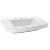 American Standard Townsend 24" Rectangular Fireclay Drop In Bathroom Sink with 3 Faucet Holes at 8" Centers and Overflow