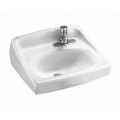 American Standard Lucerne 20-1/2" Wall Mounted Porcelain Bathroom Sink