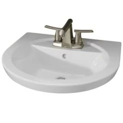 American Standard Tropic 21" Drop In Porcelain Bathroom Sink