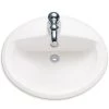 American Standard Aqualyn 20-3/8" Drop In Porcelain Bathroom Sink