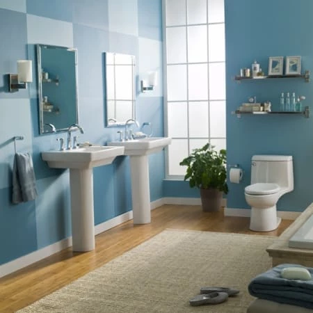 American Standard 8" Centers, 3 Hole Boulevard Pedestal Sink - Image 4