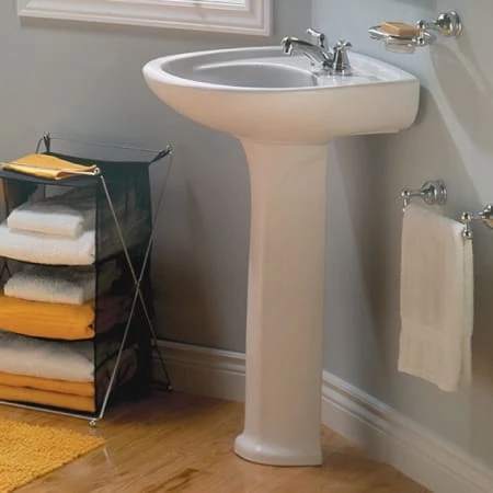 American Standard Colony / Cadet Vitreous China Pedestal Only - Image 5