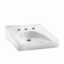 American Standard Wheelchair 20" Wall Mounted Porcelain Bathroom Sink